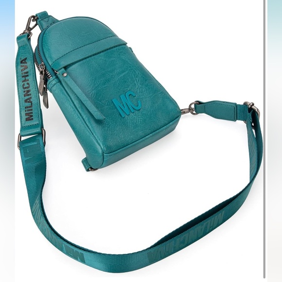 Teal sling bag - Picture 6 of 9